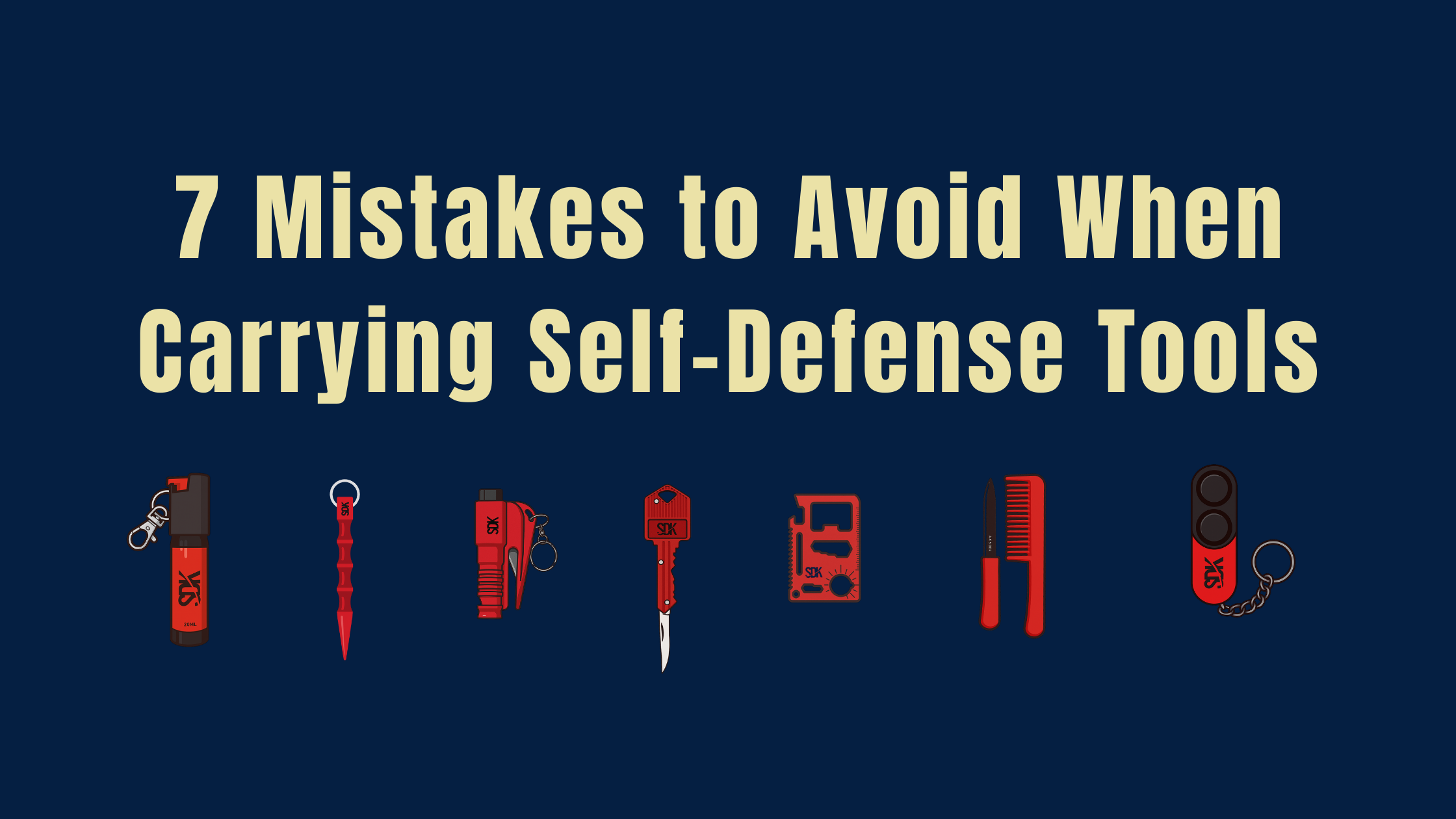 7 Mistakes People Make When Carrying Self-Defense Tools
