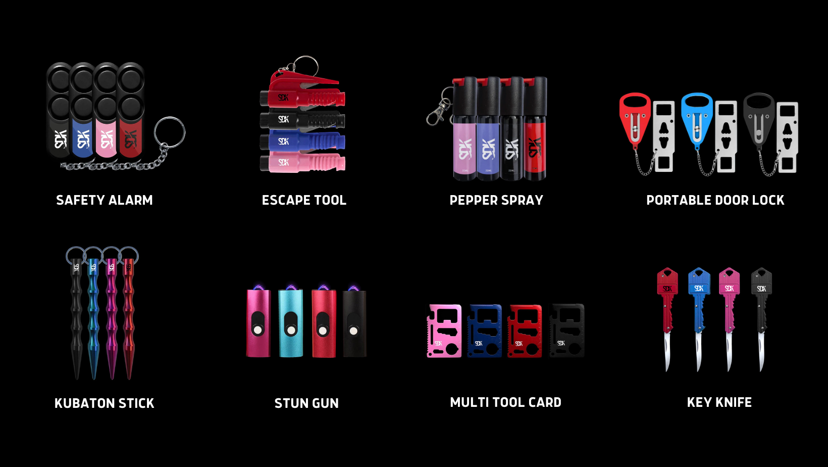 Multi Defence Keychain Self Defense Keychains and Kits | Self Defender Kit – Self Defense ...