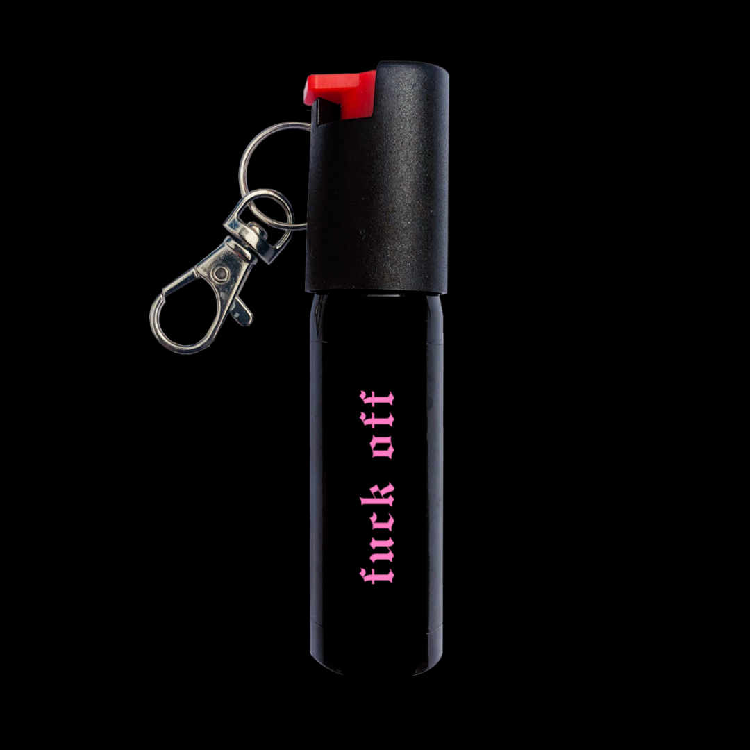 Pepper spray keychain for women's self defense