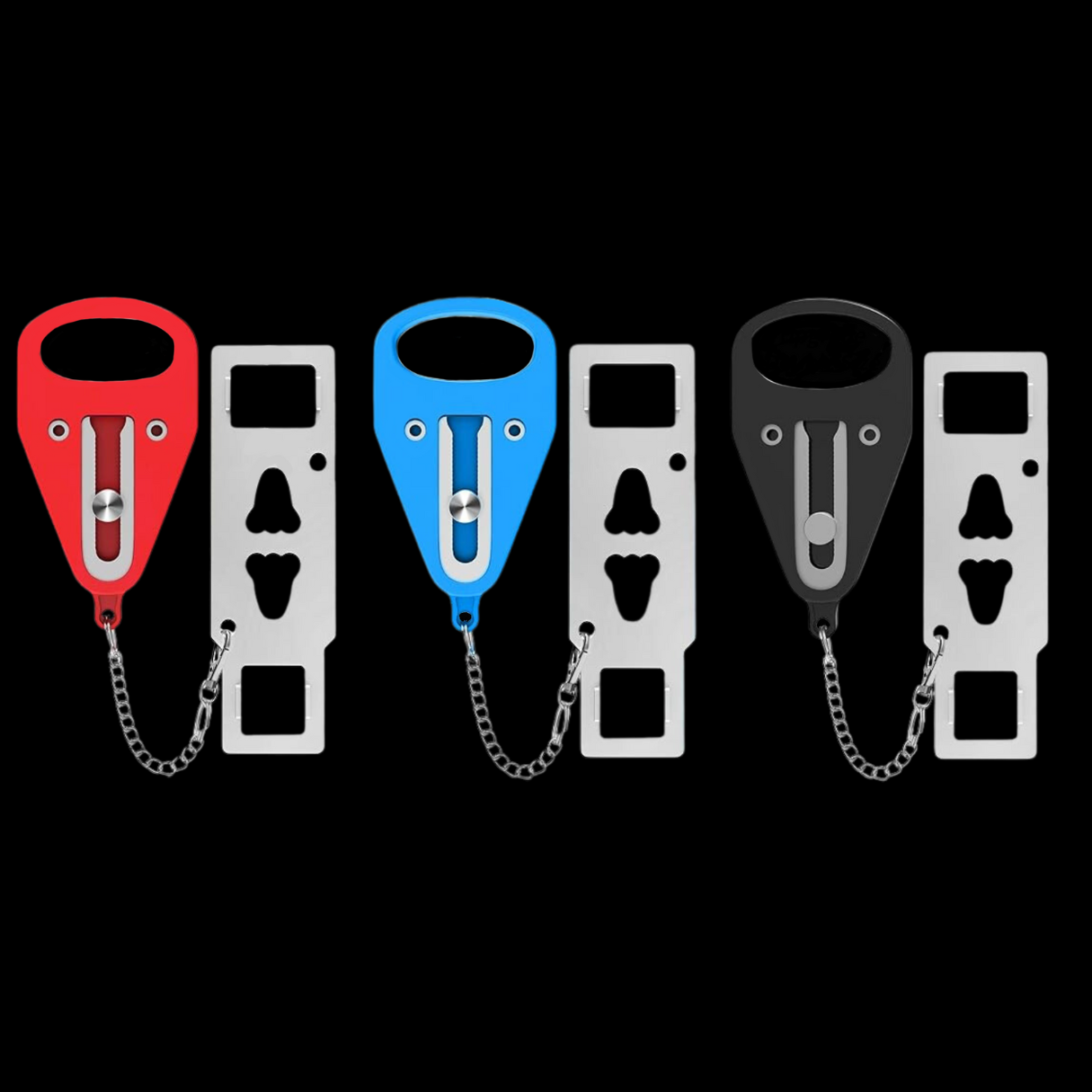 Travel-friendly portable door lock for added security in dorms, hotels, and apartments