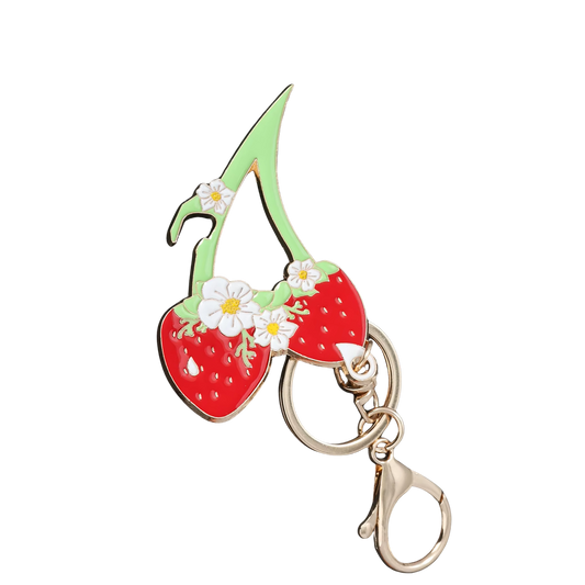 Strawberry Defense Keychain