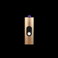 Gold compact rechargeable mini stunner for personal self-defense with built-in flashlight