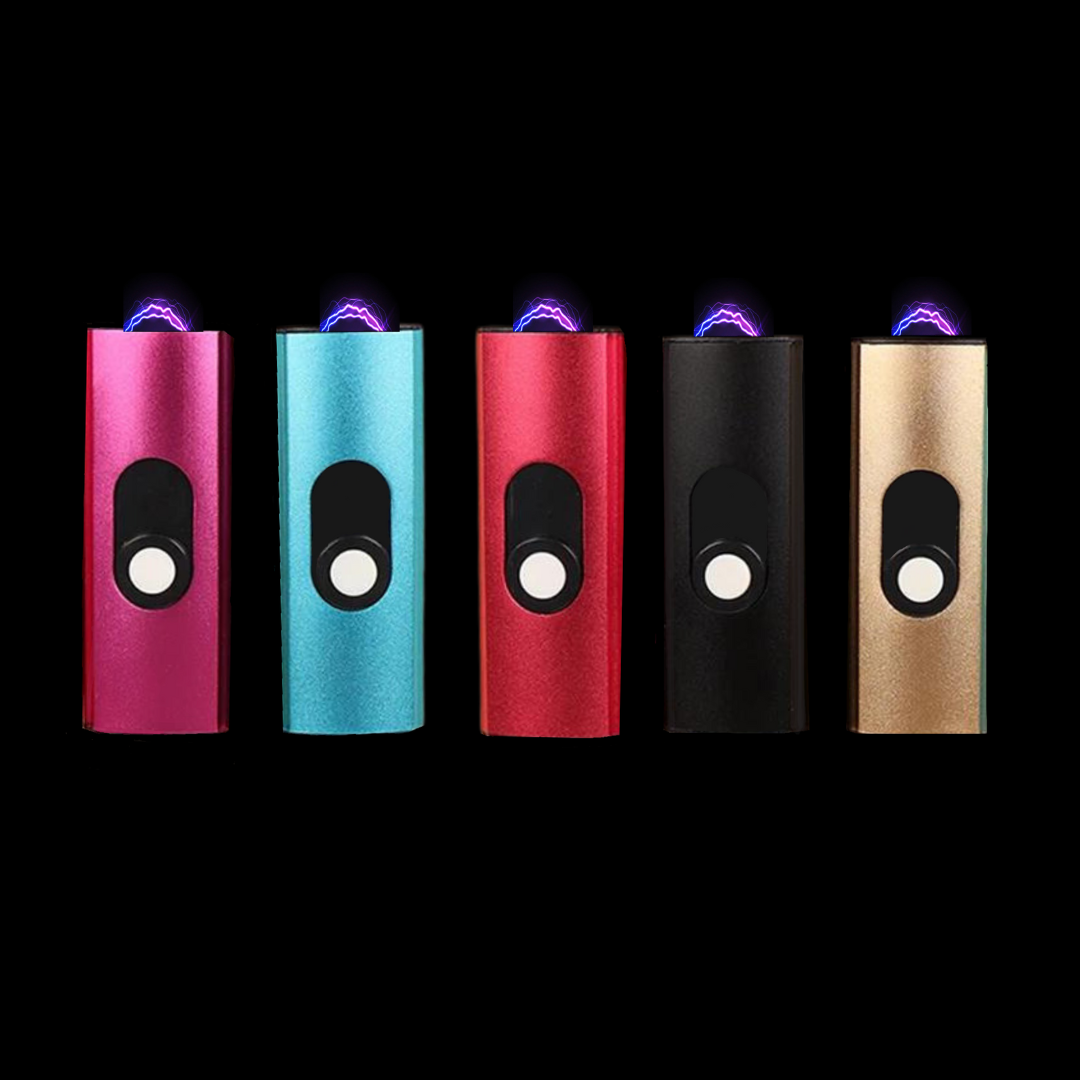 Compact rechargeable mini stunner for personal self-defense with built-in flashlight