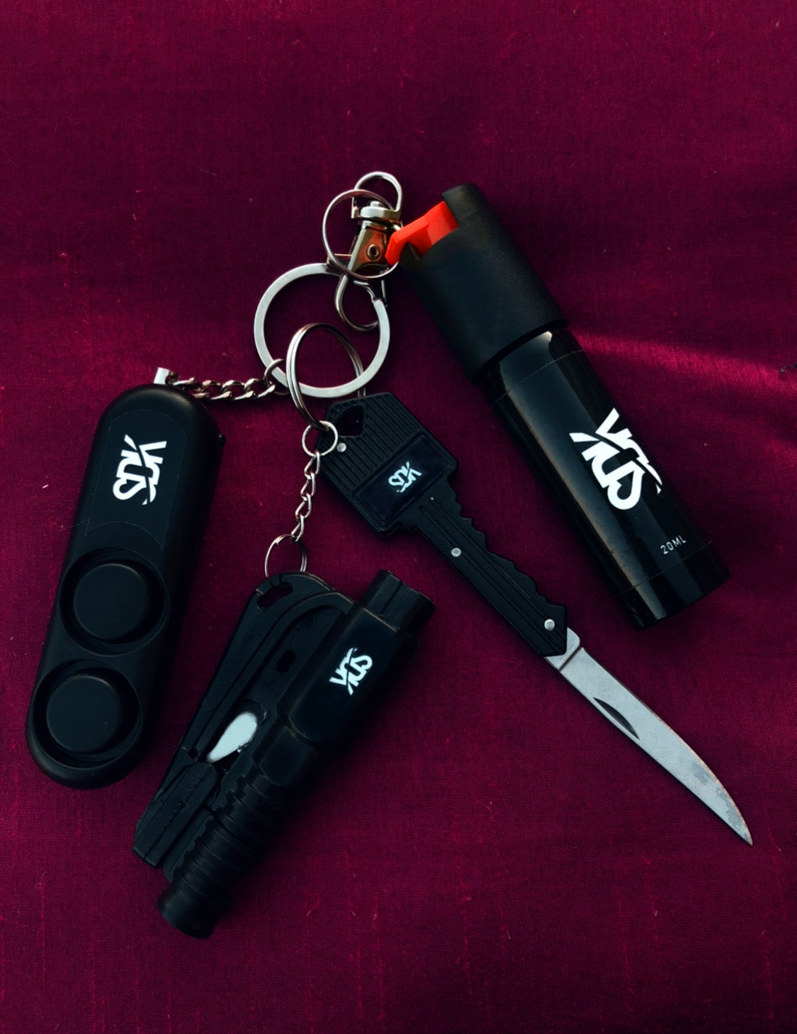 Black Self-Defense Kit - Stay Safe and Protected Everywhere You Go – Self  Defense Keychains