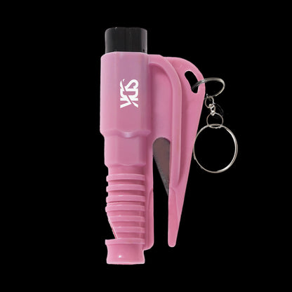 SDK Escape Tool Pink (all-in-one seat belt cutter, window breaker and whistle)