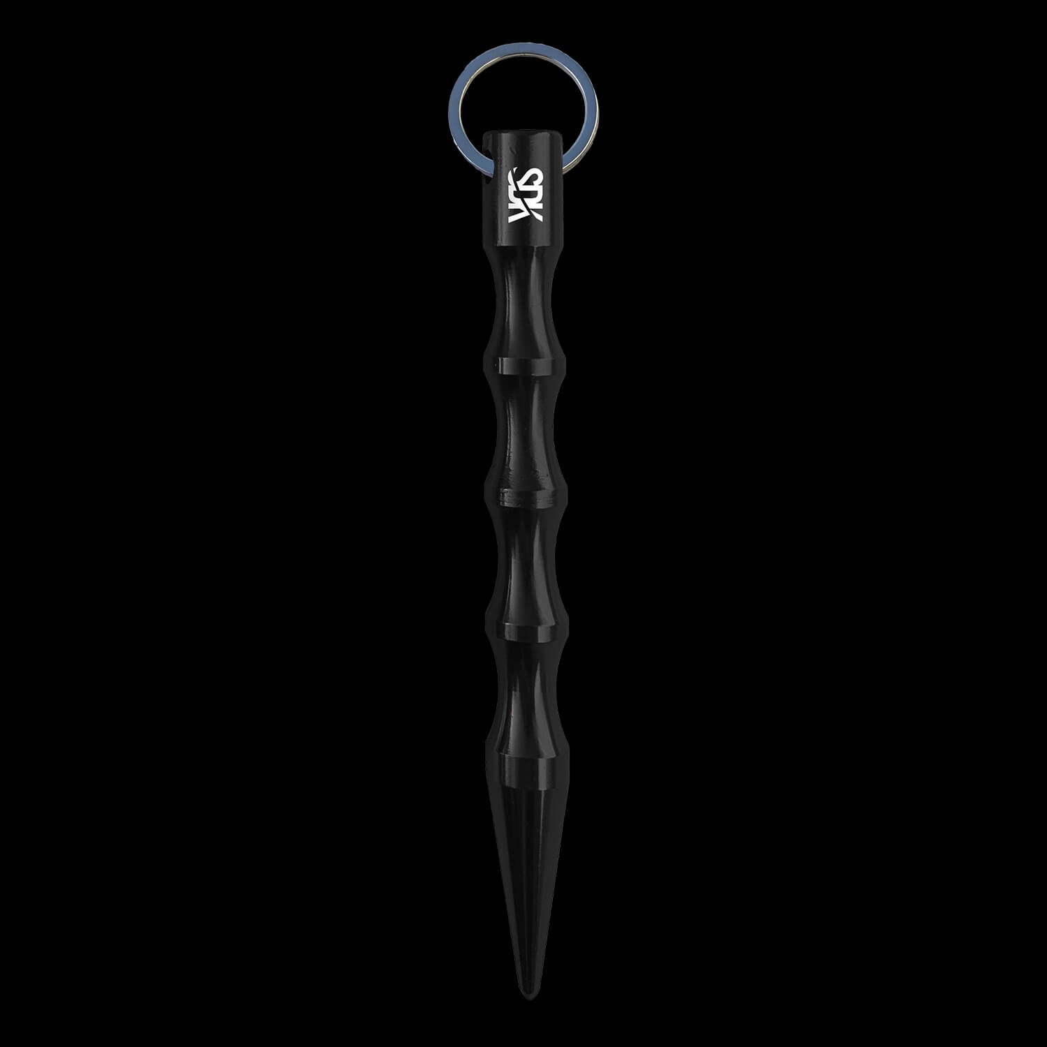 Compact Kubaton self-defense stick attached to keyring for everyday carry