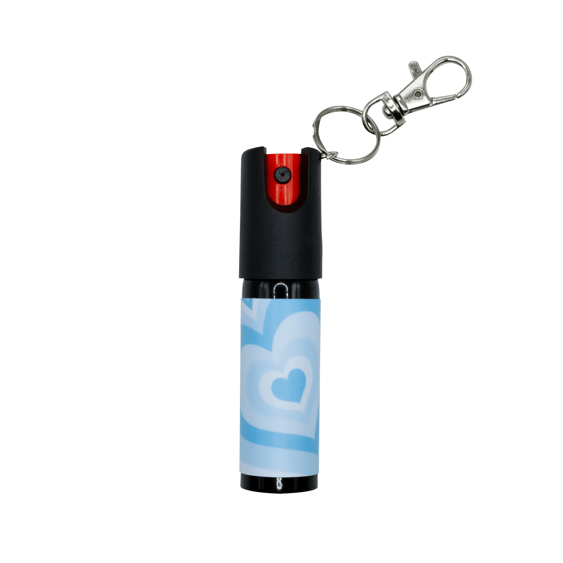 SDK Pepper Spray Blue Hearts (20ml compact Pepper Spray with keychain attachment)