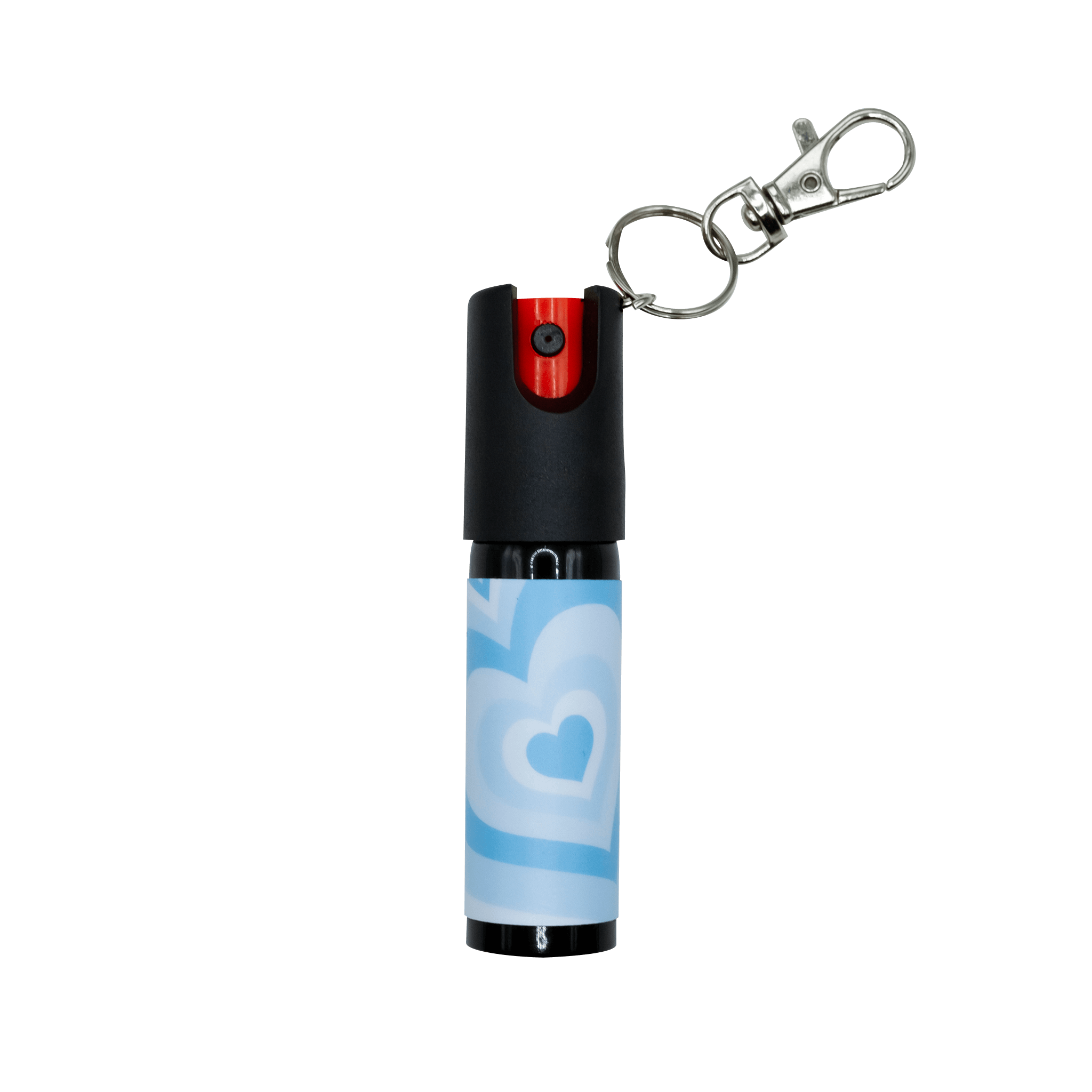 SDK Pepper Spray Blue Hearts (20ml compact Pepper Spray with keychain attachment)