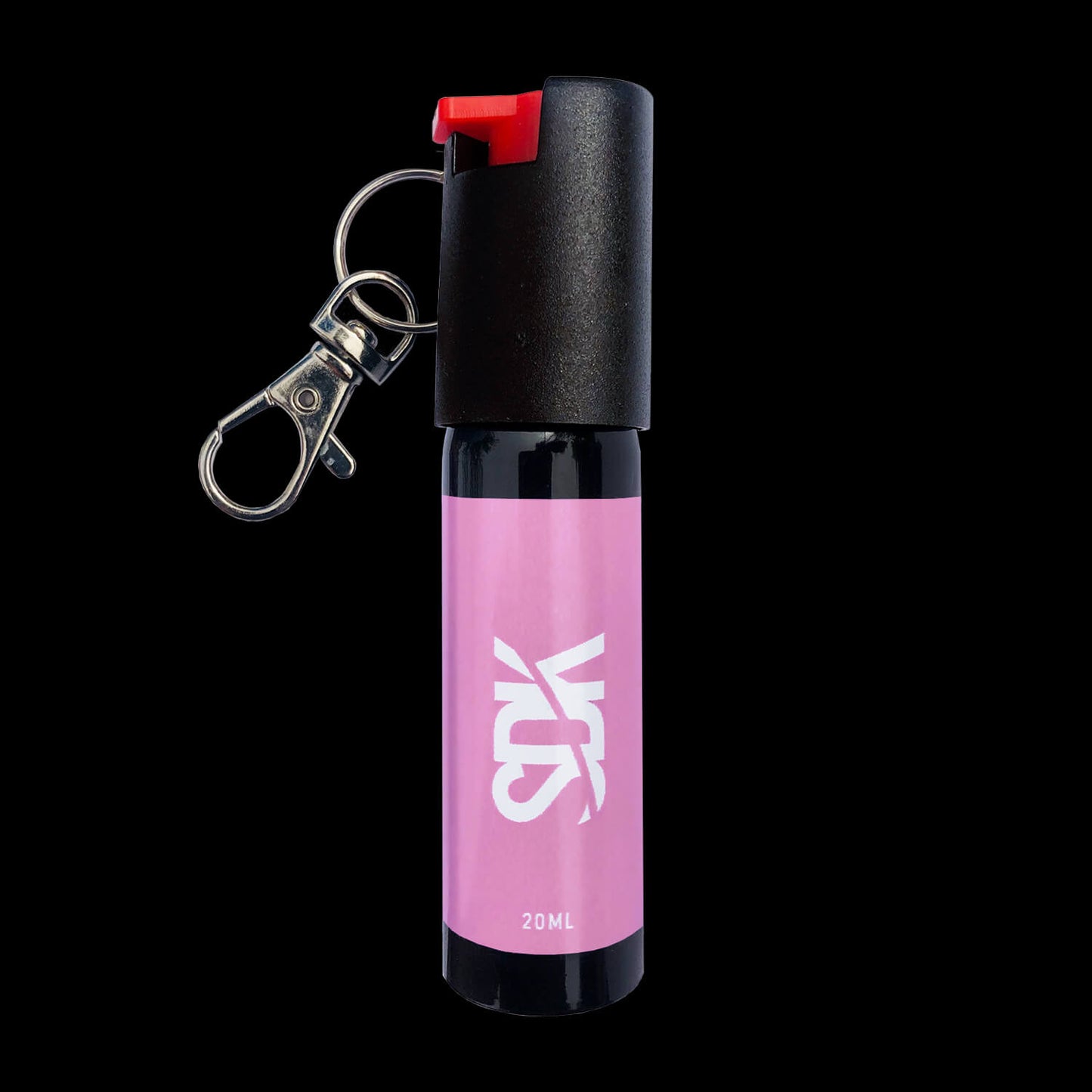 SDK Pepper Spray Pink (20ml compact Pepper Spray with keychain attachment)